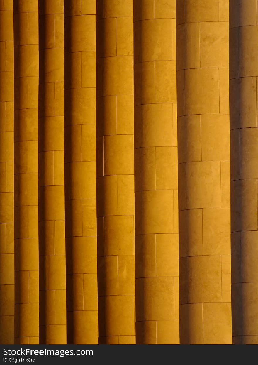 Some columns sidelit