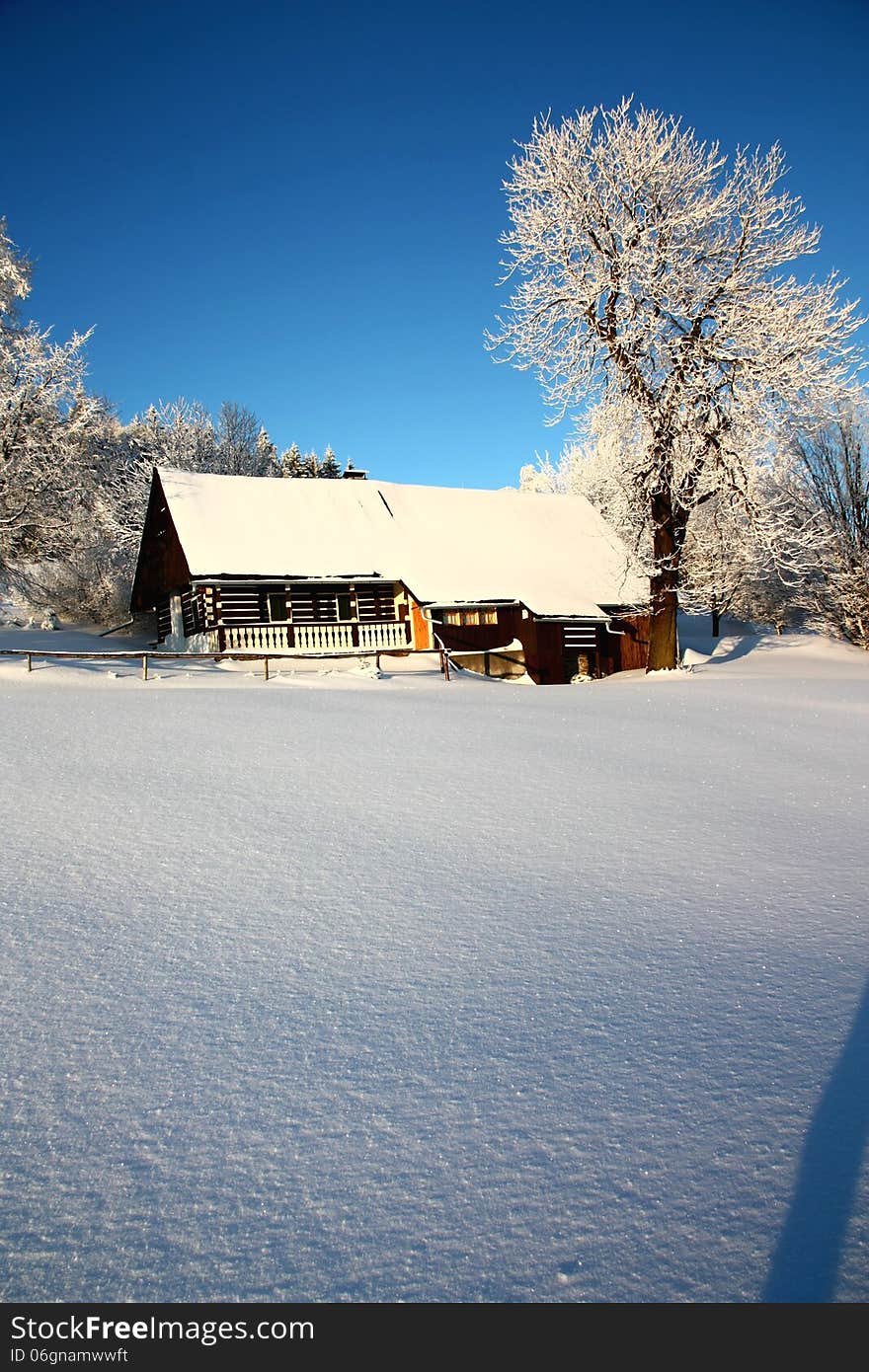 Cottage in winter