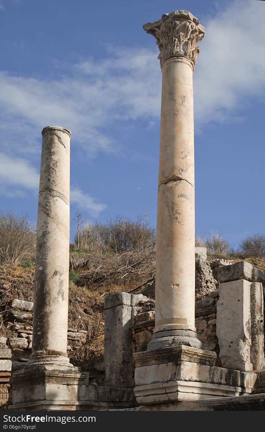 Ancient greek town of Ephesus in Turkey