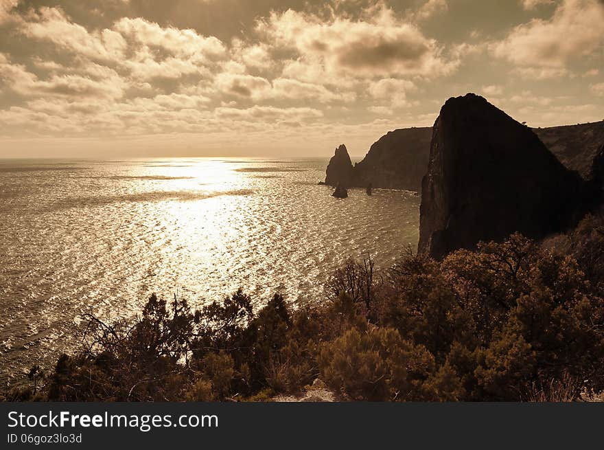 Seascape, Crimean Peninsula, Ukraine, Black Sea Coast