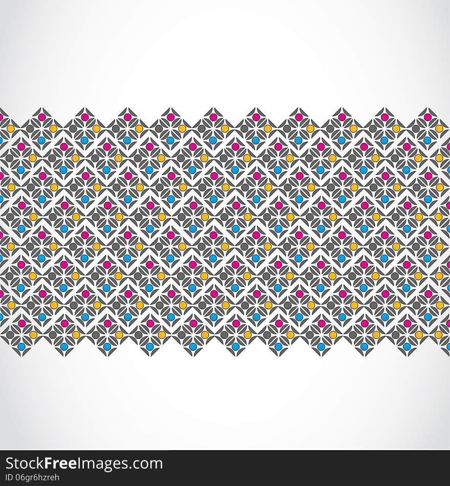 Vintage Seamless Pattern Banner