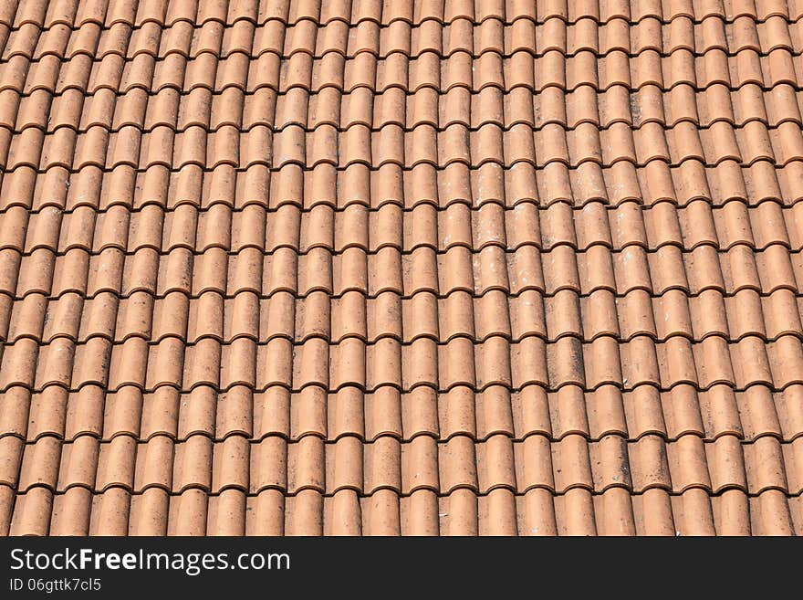 Red tile roof