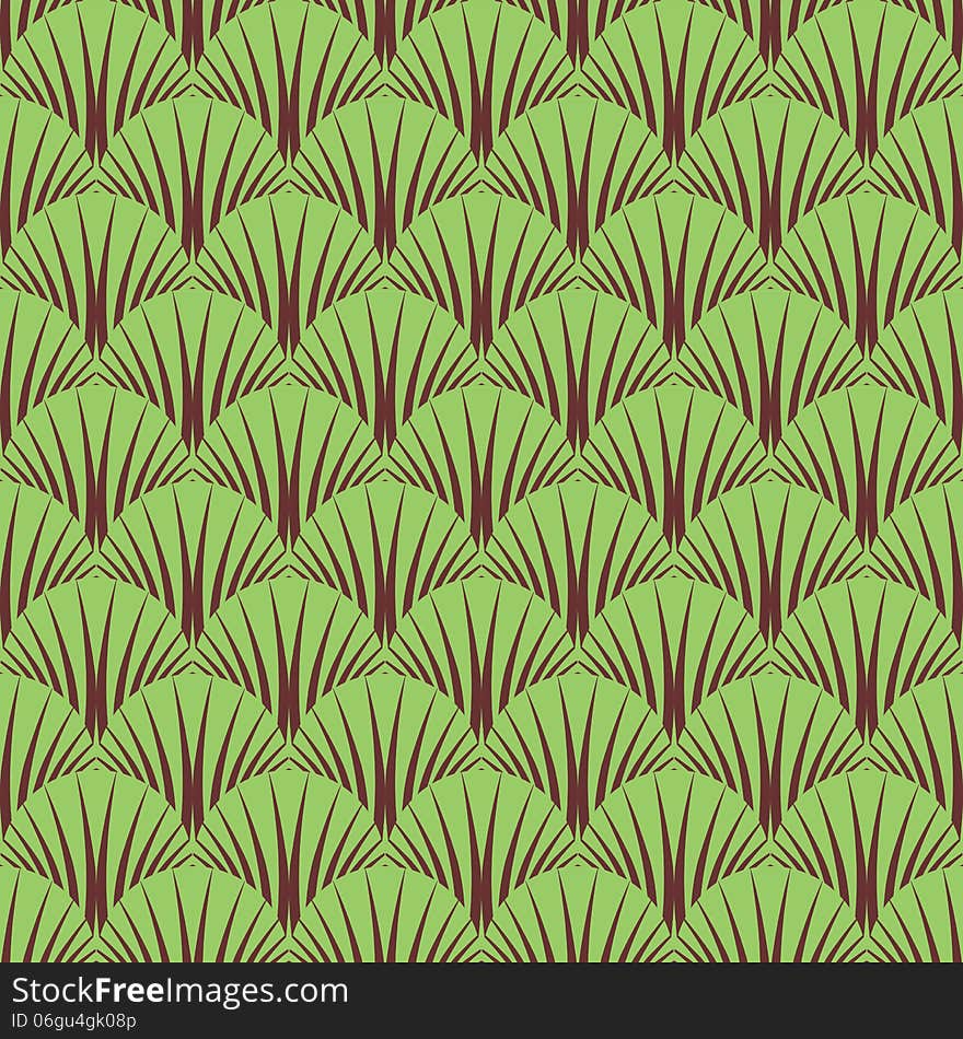 Seamless Symbolic Forest Pattern.