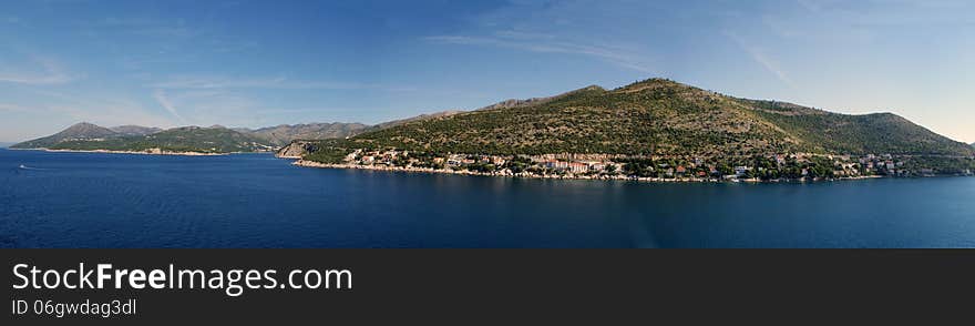 The most beautiful archipelago called Elafites (in greek islands deer), which is closely tied to Dubrovnik and throughout its history. photographed from the port. The most beautiful archipelago called Elafites (in greek islands deer), which is closely tied to Dubrovnik and throughout its history. photographed from the port