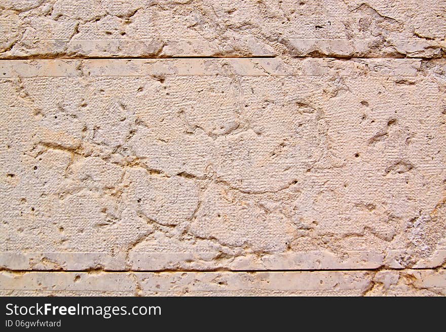 Part of the walls of the Old Church of red bricks in the mountains of Italy. Part of the walls of the Old Church of red bricks in the mountains of Italy