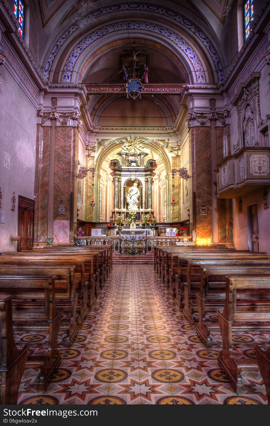 The Sancturay of Madonna dei Campi, Brignano Gera d'Adda (BG), Italy, in HDR