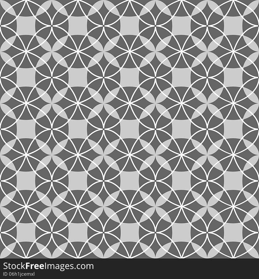 Black and white seamless geometric pattern. This is file of EPS8 format.