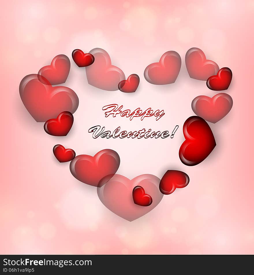 Valentine's day vector background with copy space. Eps10. Valentine's day vector background with copy space. Eps10