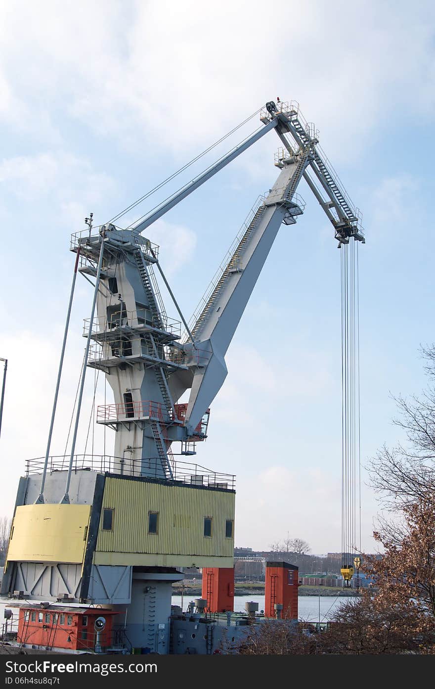 The Crane at shipping port