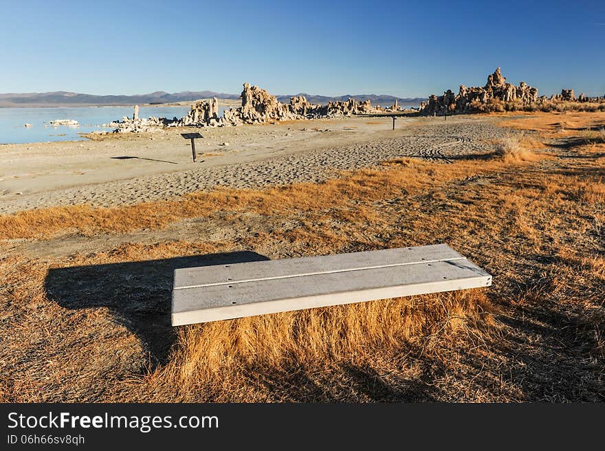 Mono Lake tufa formations at sunrise