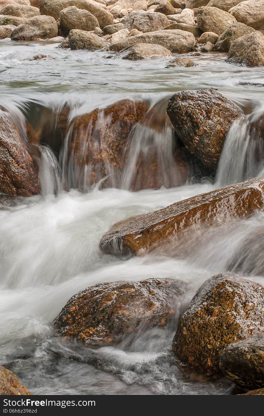 Beautiful river flow over the stone. Beautiful river flow over the stone