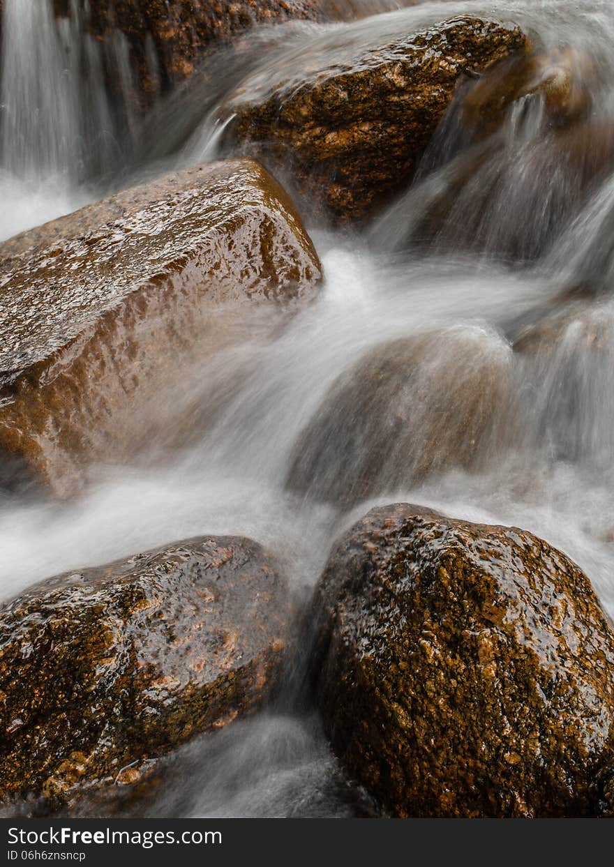 Beautiful river flow over the stone. Beautiful river flow over the stone