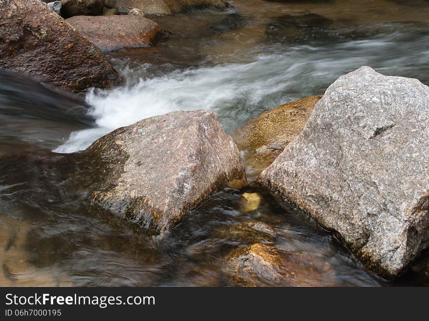 Beautiful river flow over the stone. Beautiful river flow over the stone