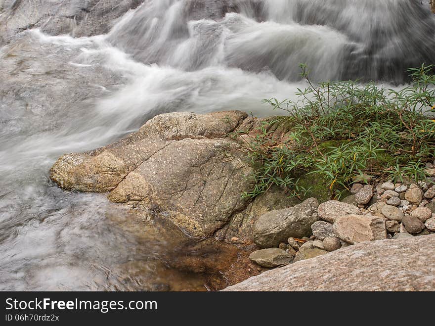 Beautiful river flow over the stone. Beautiful river flow over the stone