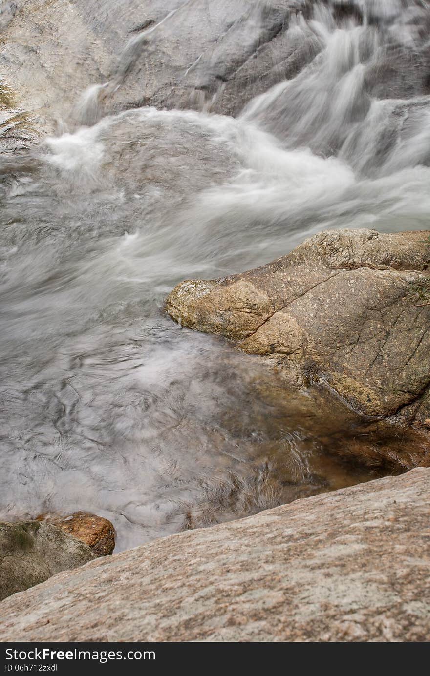 Landscape with a mountain river