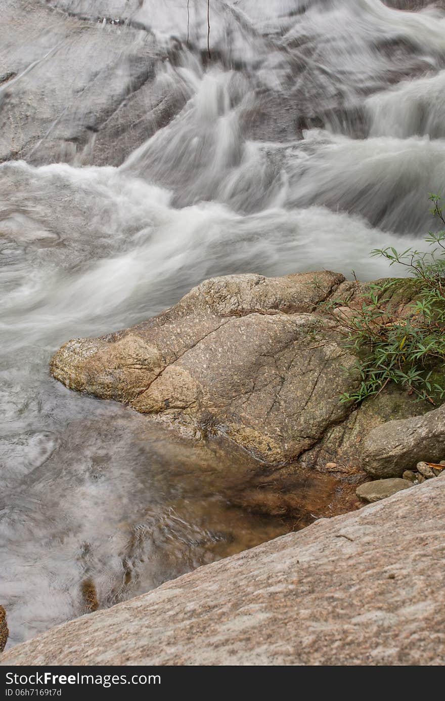 Beautiful river flow over the stone. Beautiful river flow over the stone