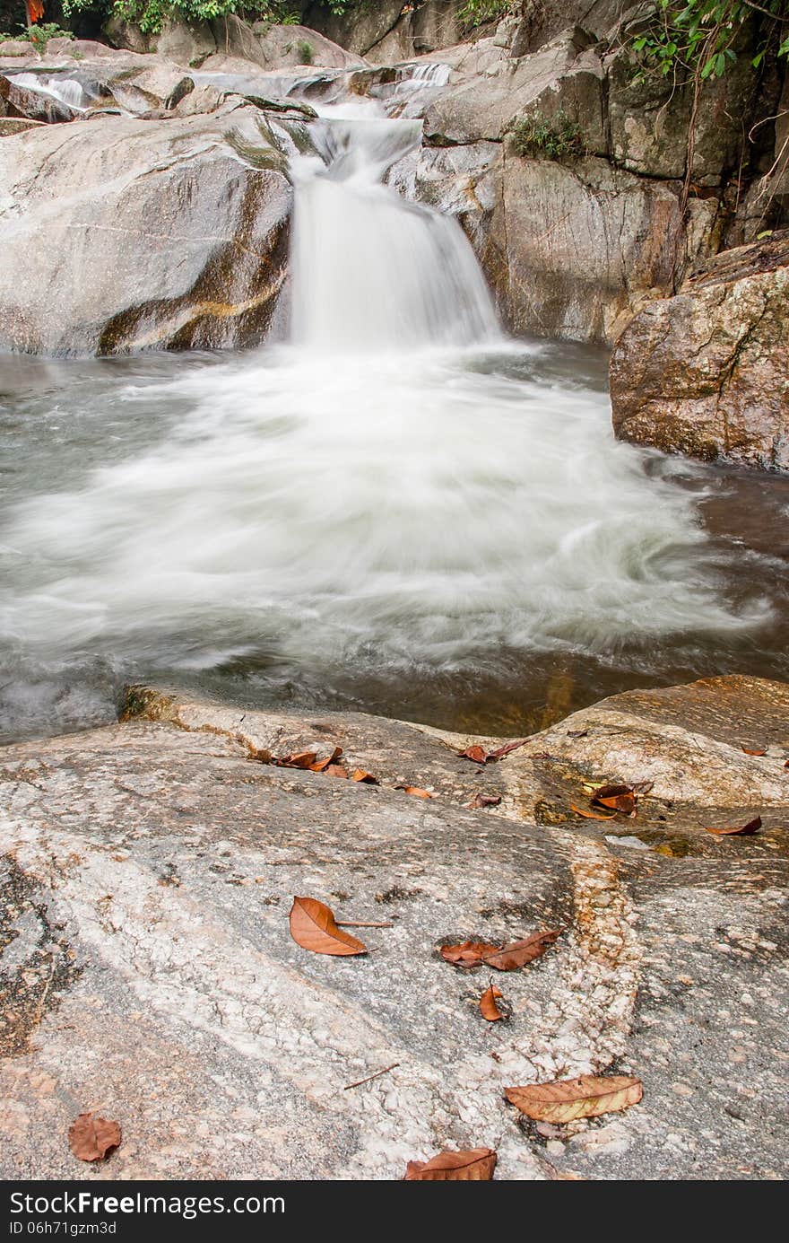 Beautiful river flow over the stone. Beautiful river flow over the stone