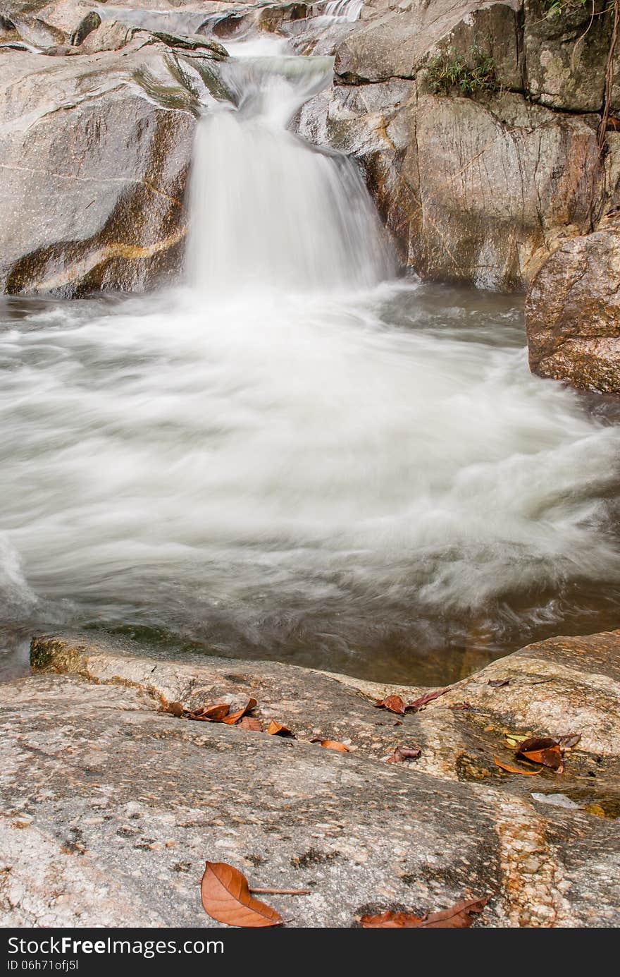 Beautiful river flow over the stone. Beautiful river flow over the stone