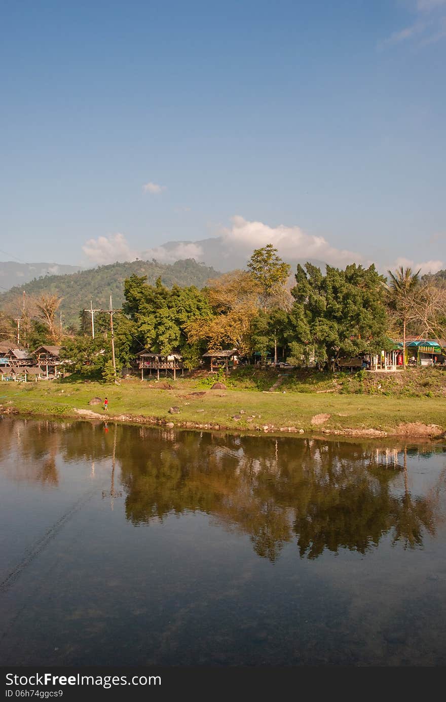 River and the mountain