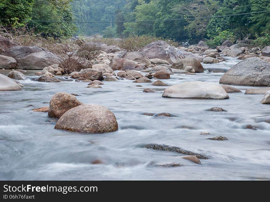 Landscape With A Mountain River