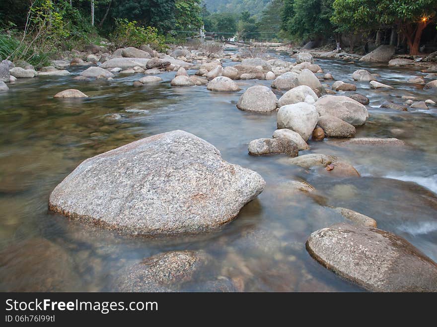 Landscape With A Mountain River