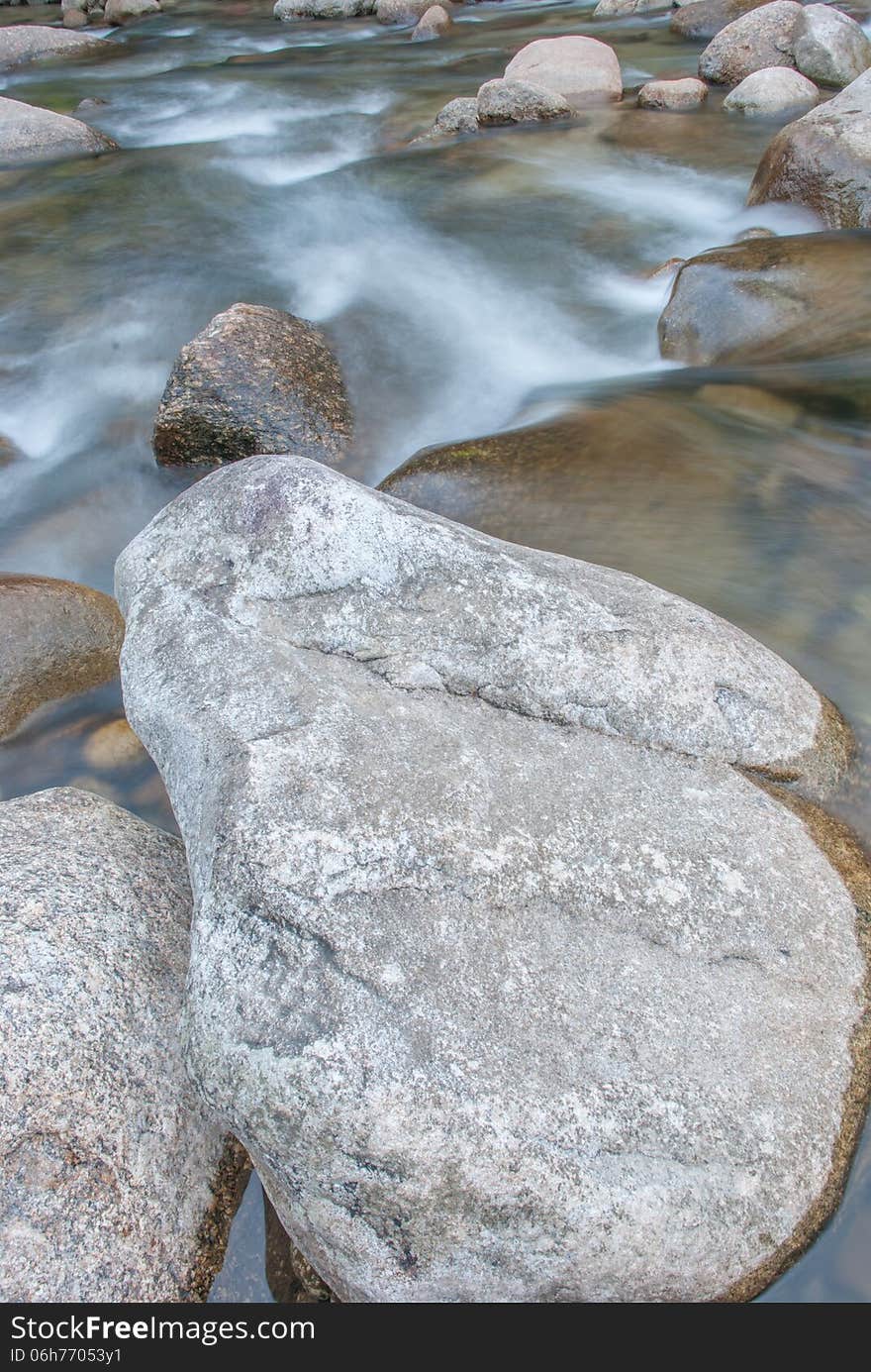 Beautiful river flow over the stone. Beautiful river flow over the stone