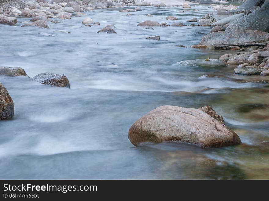 Beautiful river flow over the stone. Beautiful river flow over the stone