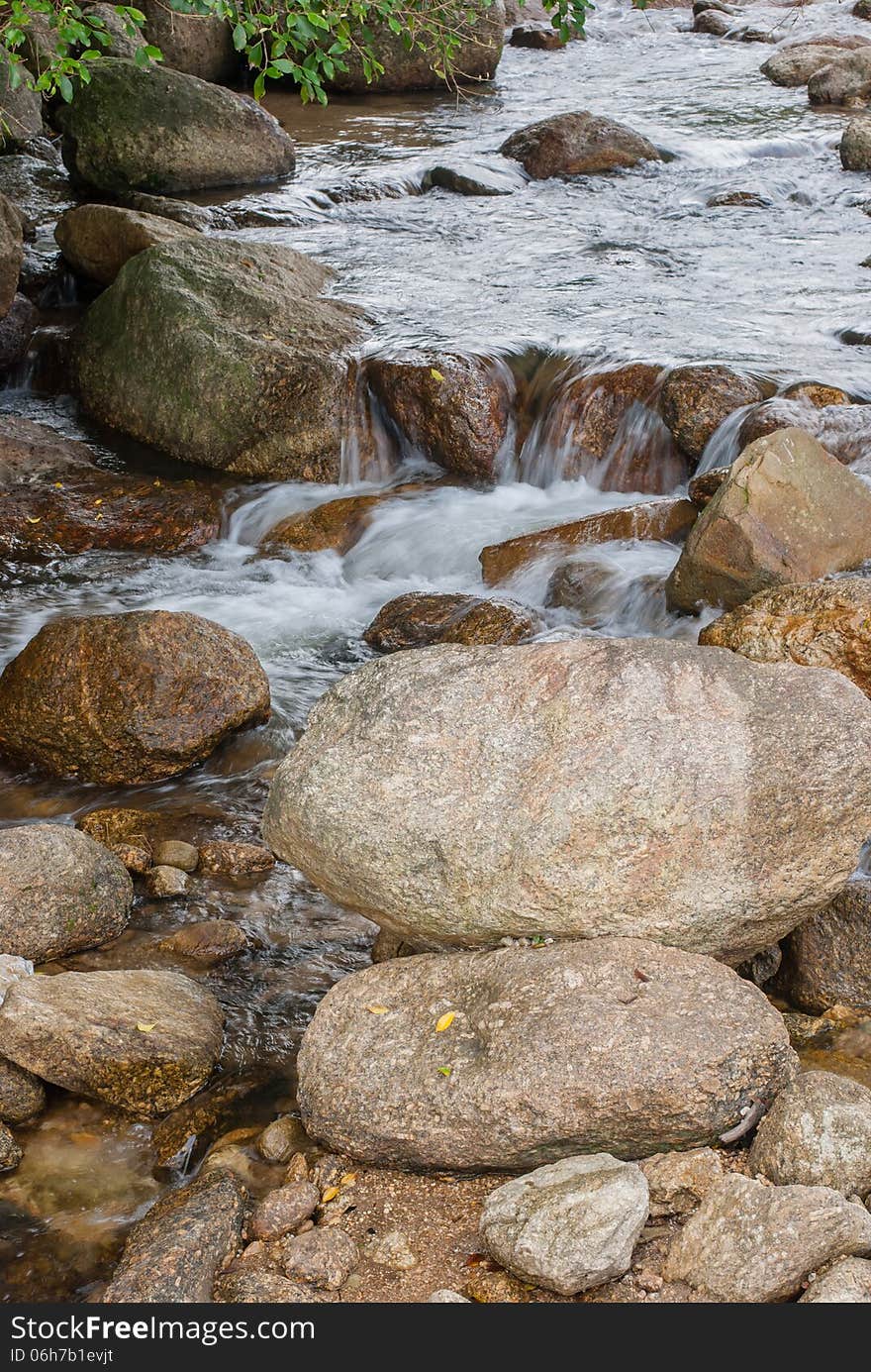 Beautiful river flow over the stone. Beautiful river flow over the stone