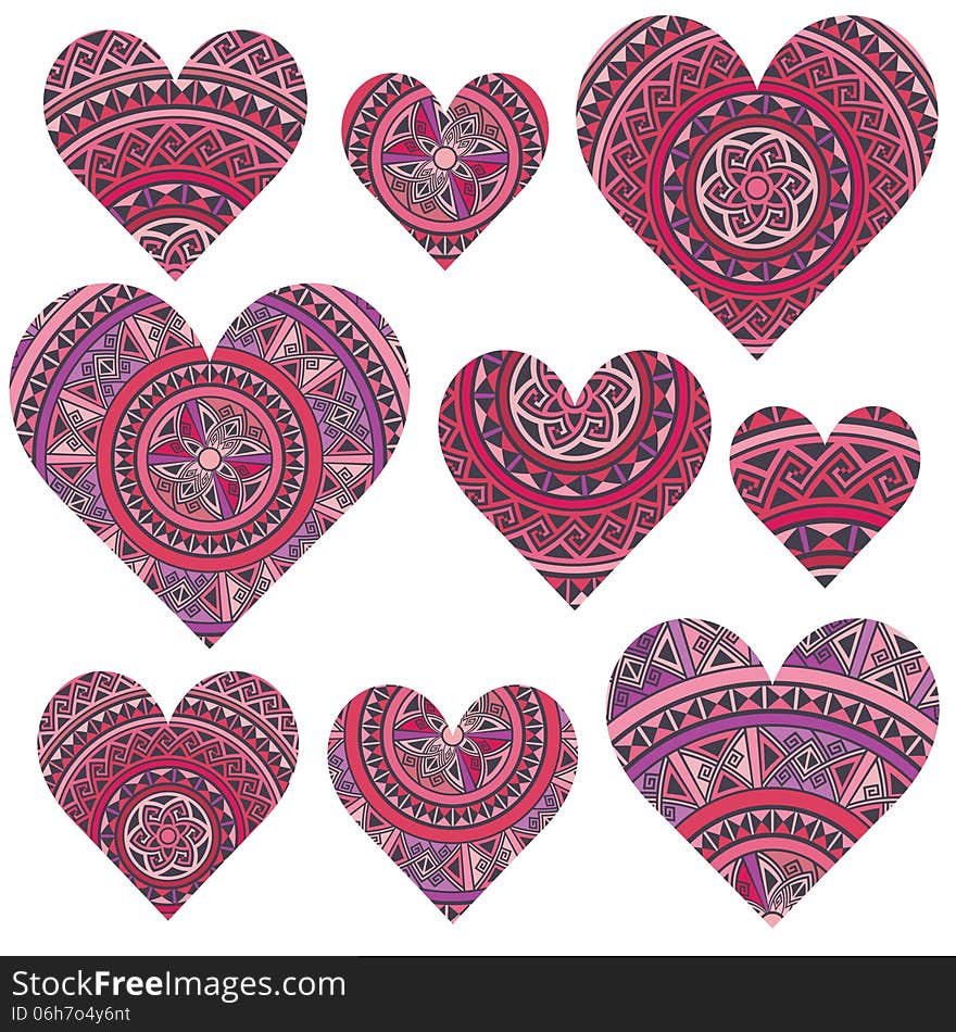 Set Of Hearts