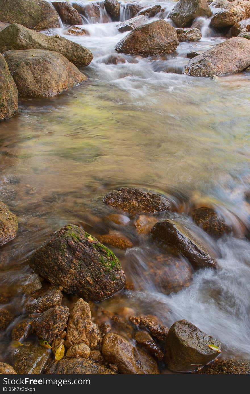 Beautiful river flow over the stone. Beautiful river flow over the stone