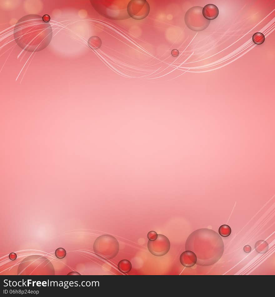 Vector background with transparent bubbles