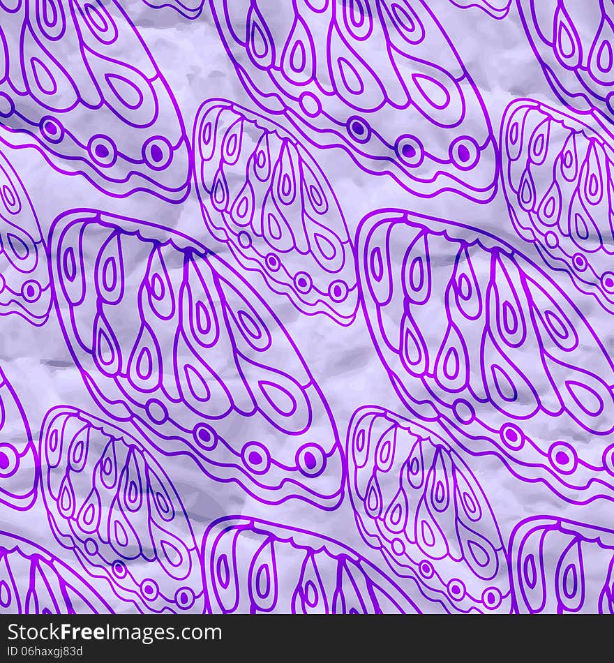 Purple seamless pattern on craft paper, eps10. Purple seamless pattern on craft paper, eps10