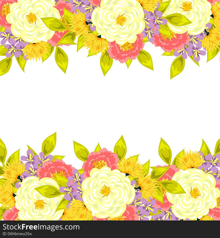 Fresh background with plants and flowers. Fresh background with plants and flowers