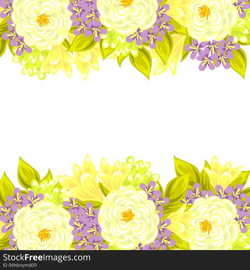 Fresh background with plants and flowers. Fresh background with plants and flowers