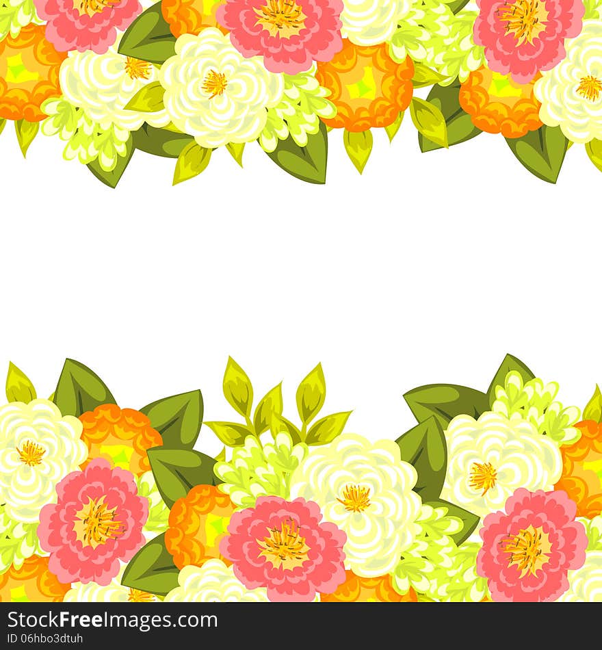 Fresh background with plants and flowers. Fresh background with plants and flowers