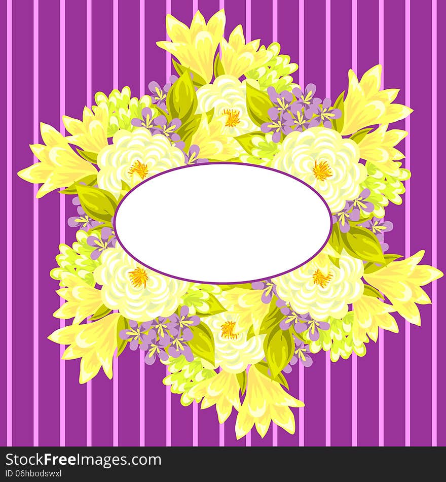 Fresh background with plants and flowers. Fresh background with plants and flowers