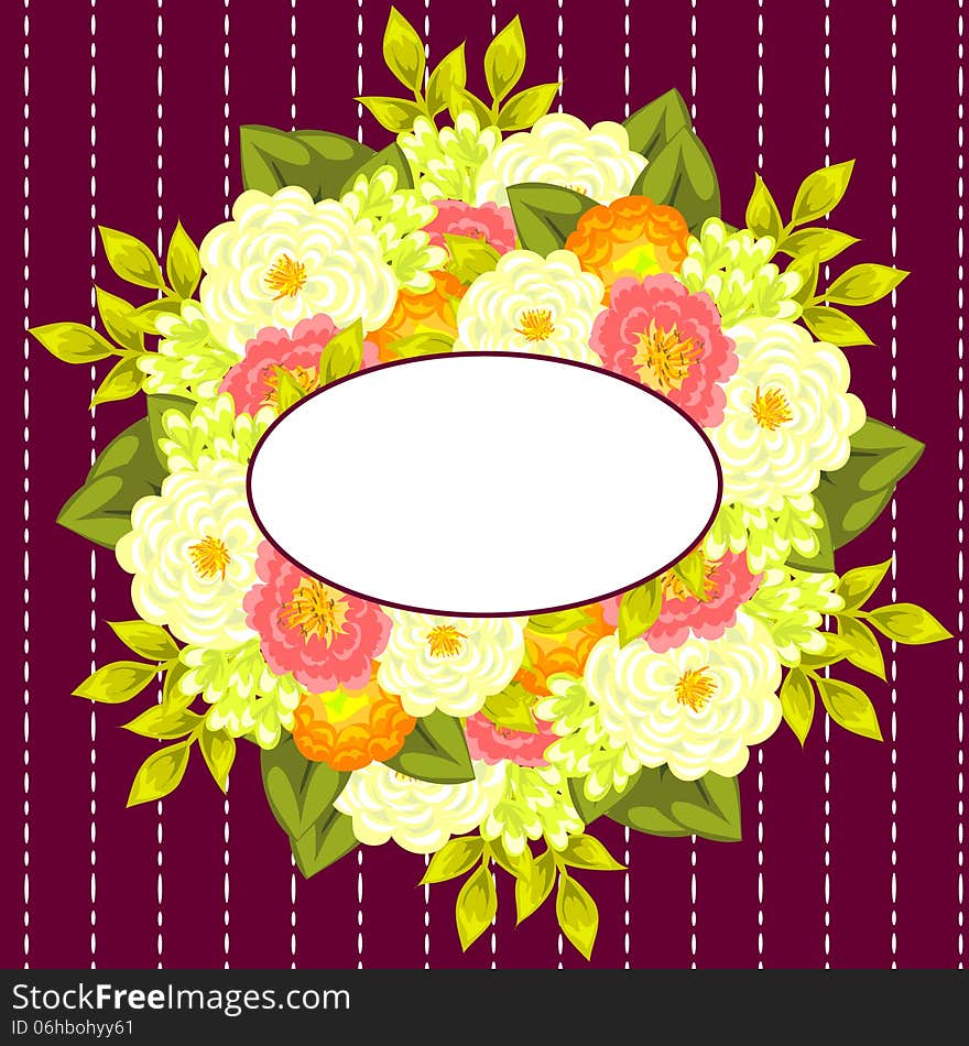 Fresh background with plants and flowers. Fresh background with plants and flowers