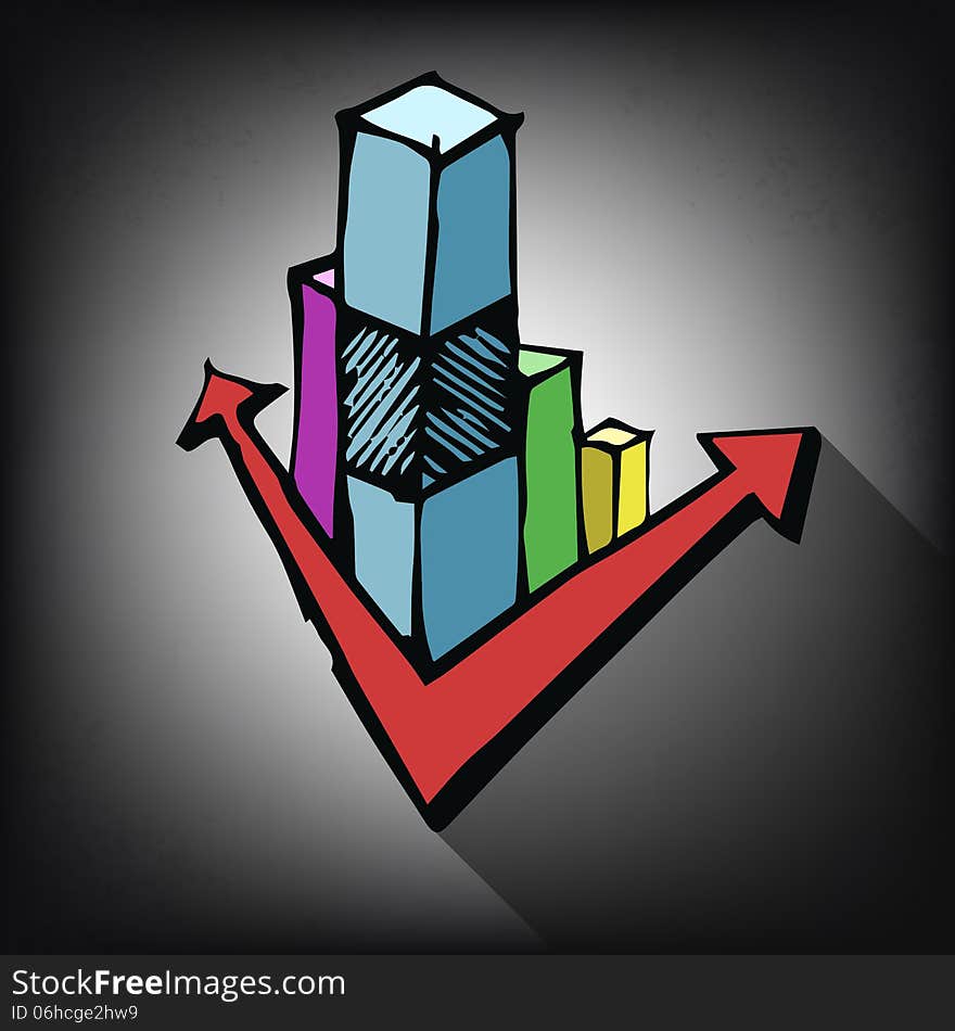 Business Doodle Graph