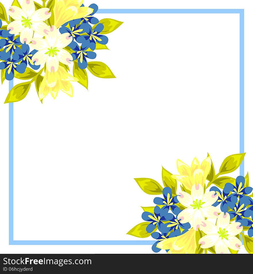 Fresh background with plants and flowers. Fresh background with plants and flowers