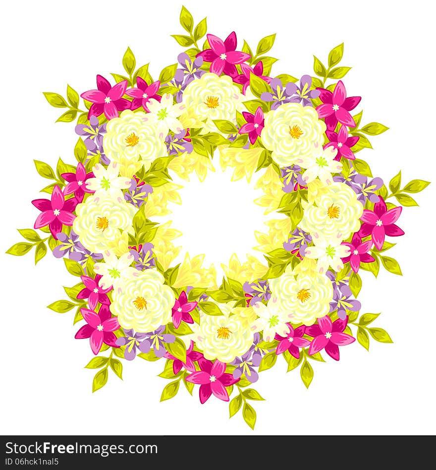 Fresh background with plants and flowers. Fresh background with plants and flowers