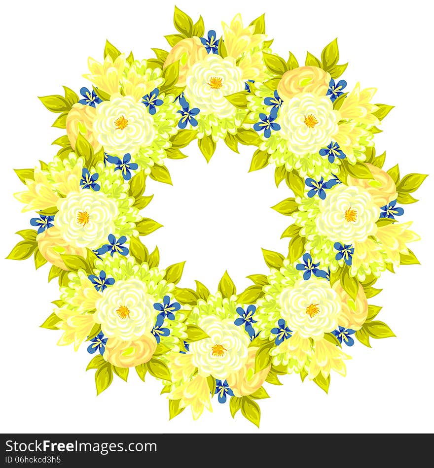 Fresh background with plants and flowers. Fresh background with plants and flowers