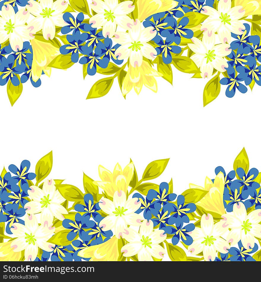 Fresh background with plants and flowers. Fresh background with plants and flowers