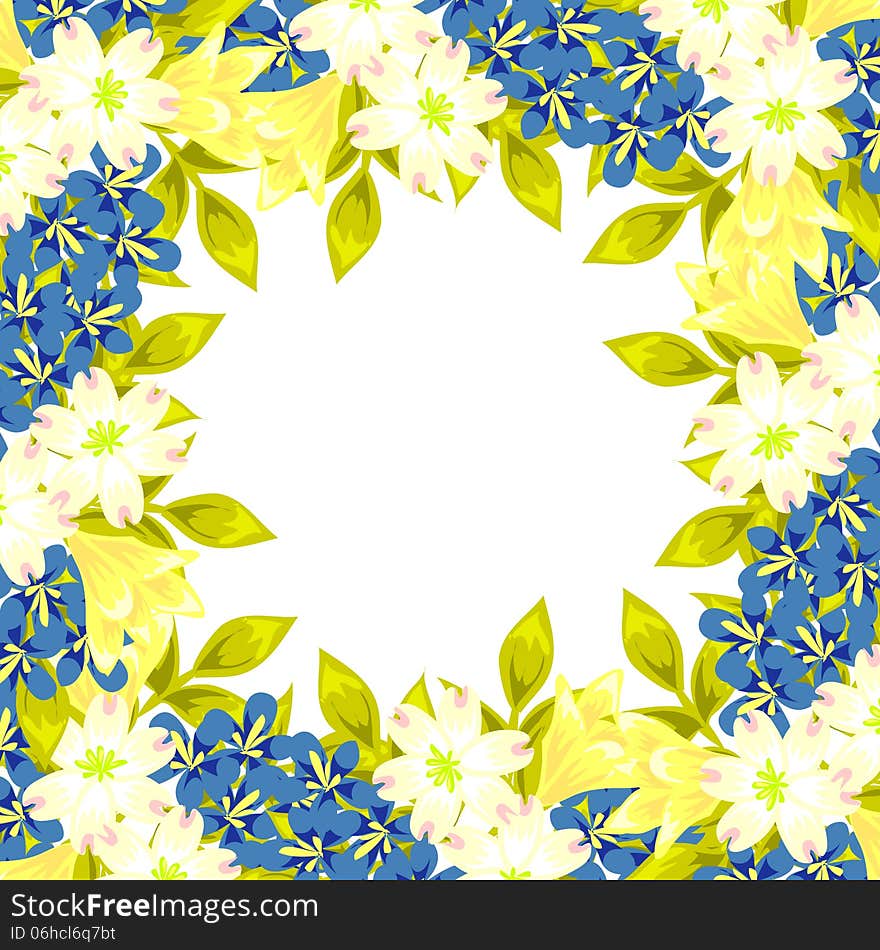 Fresh background with plants and flowers. Fresh background with plants and flowers