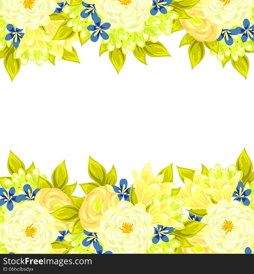 Fresh background with plants and flowers. Fresh background with plants and flowers