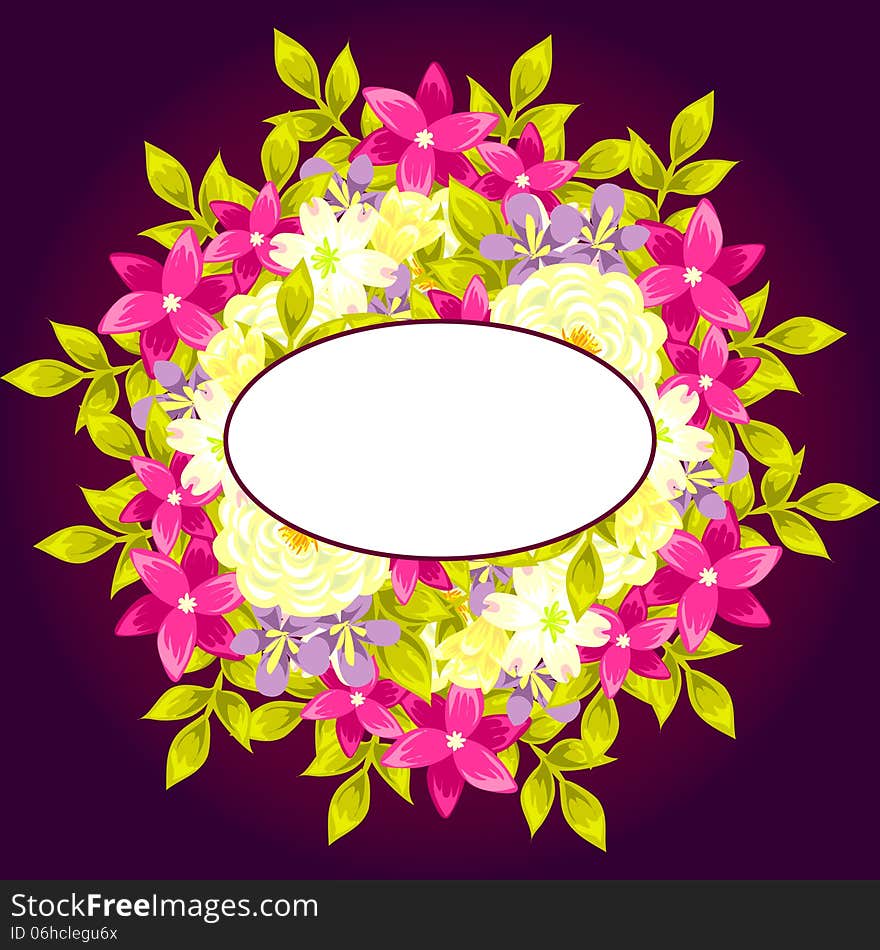 Fresh background with plants and flowers. Fresh background with plants and flowers