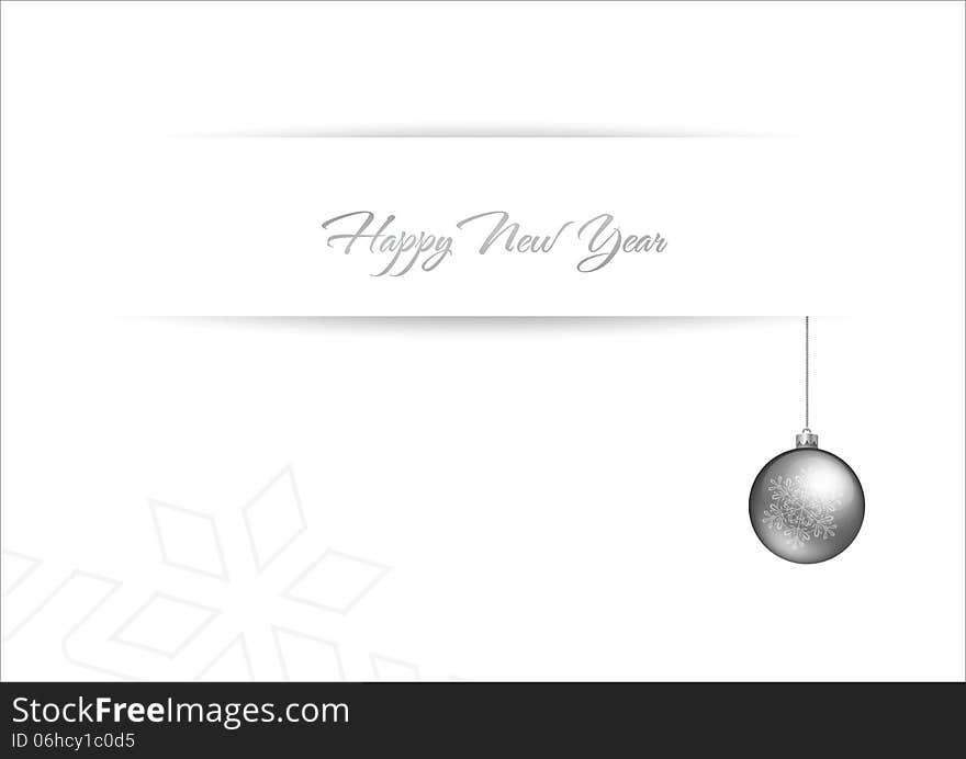 Happy New Year and Merry Christmas of card. Happy New Year and Merry Christmas of card