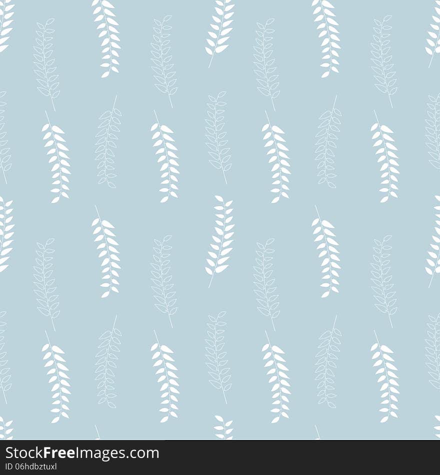 Seamless pattern with leafs.