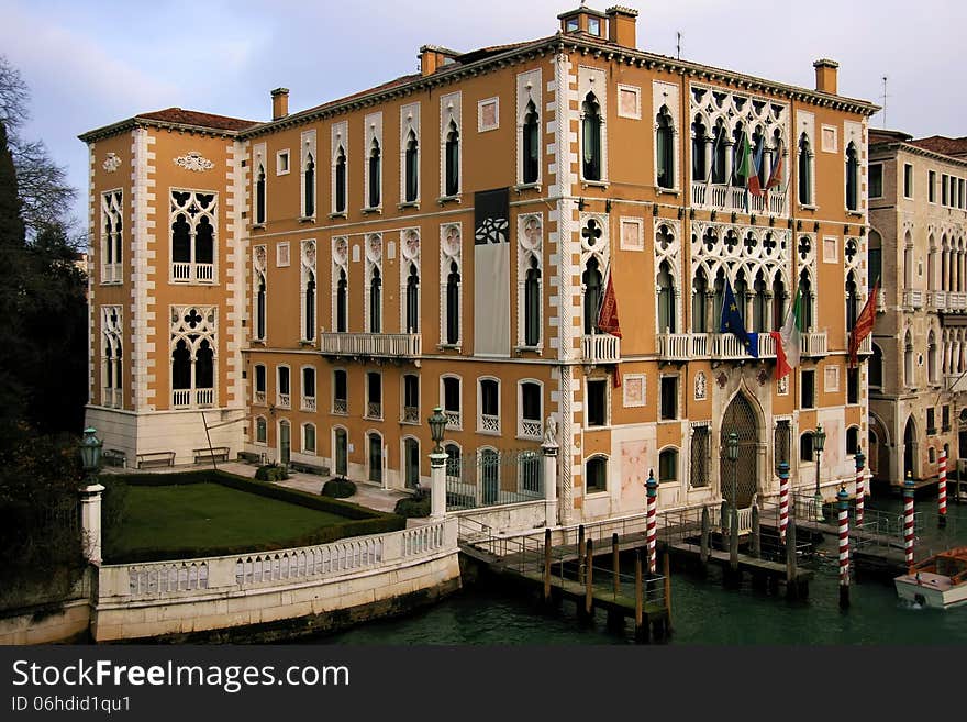 Cavalli Franchetti palace in the Grand Canal of Venice