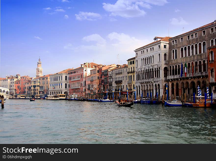 Buildings in the Grand Canal