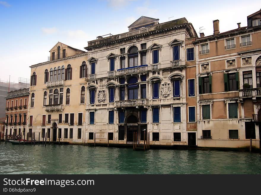 Buildings in the Grand Canal